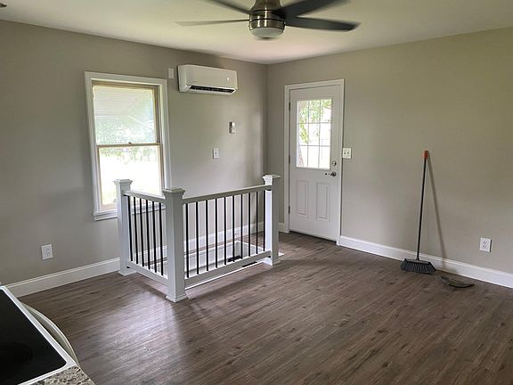 Looking from kitchen to back door