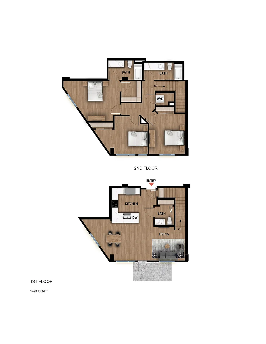 Floor plan T3 - 1