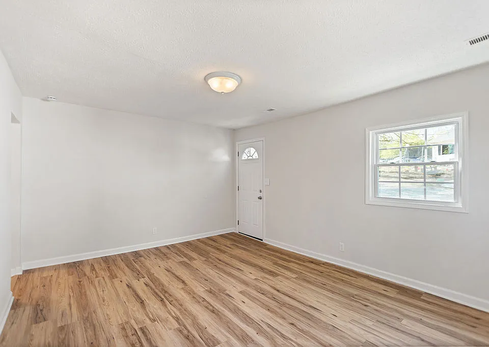 Living room facing front door