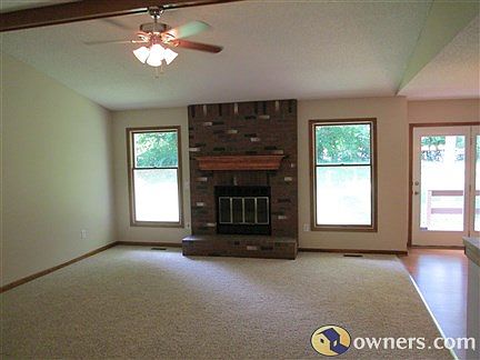 living room with fireplace