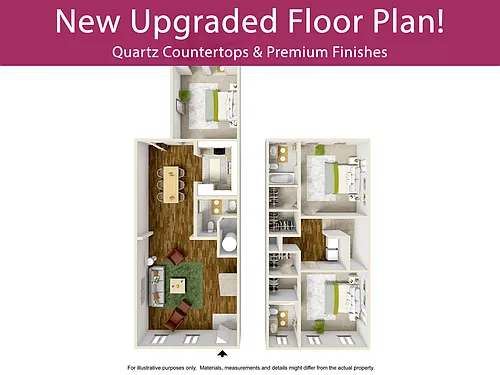 Floor plan 3/3 Upgrade