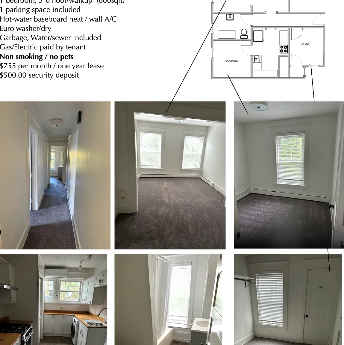 1 bed, 600 sqft, $755 — Photo 1