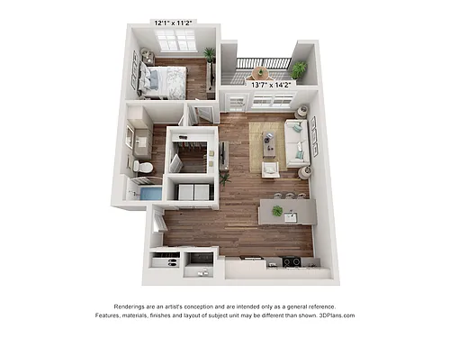 Floor plan 1X1