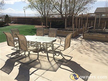 Rear Patio, Raised Planters