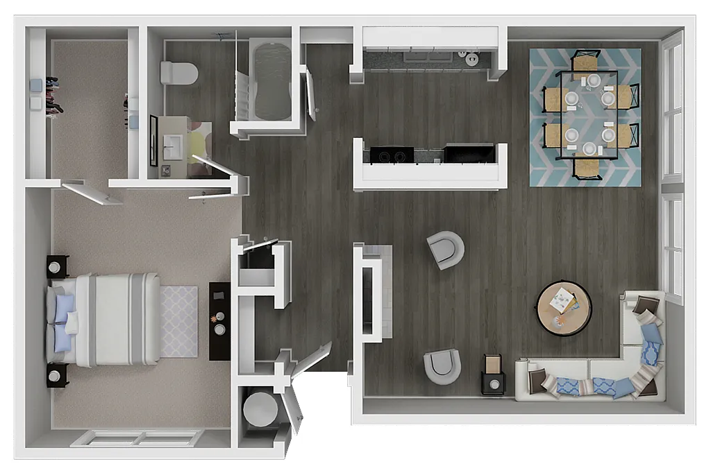 Floor plan 1X1
