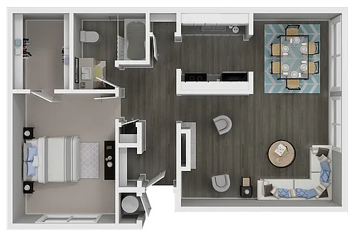 Floor plan 1X1