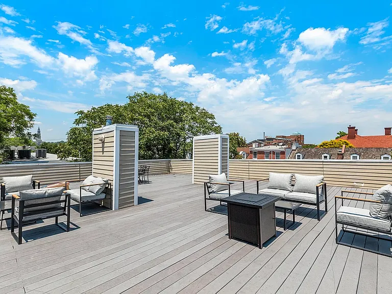 Rooftop terrace (seating and firepits)