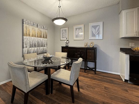 Dining Room with Overhead Lighting