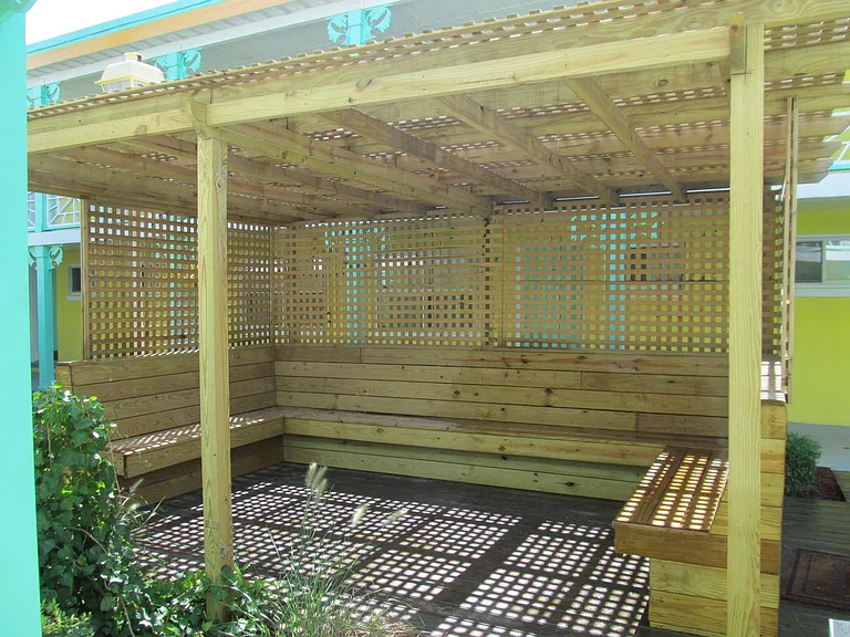 View of our Courtyard Gazebos