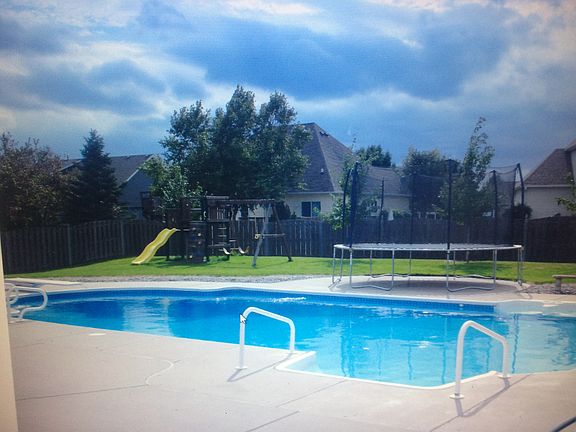 In ground salt water pool