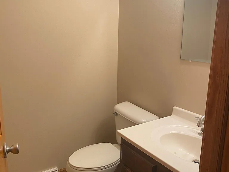 1/2 bathroom located downstairs