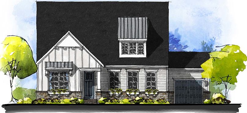 Balboa - American Cottage 3-Car Side Load Garage Note Renderings may show optional features