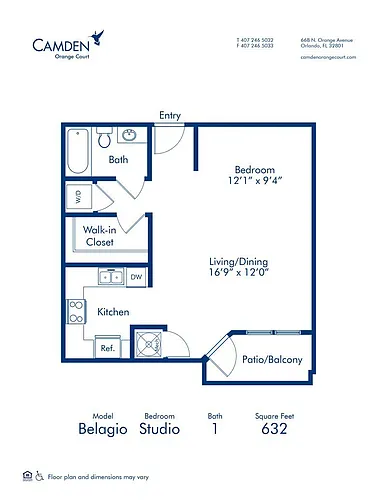 Floor plan Belagio