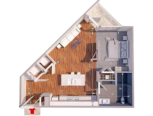 Floor plan Highland