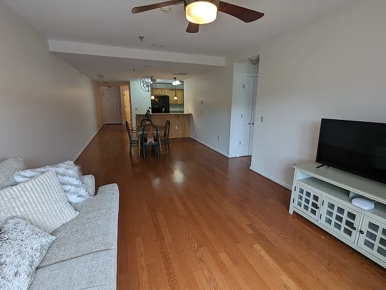 Living, dining, kitchen