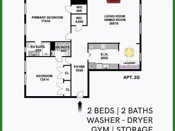 2nd image of 160 MIDDLE NECK RD #2-G