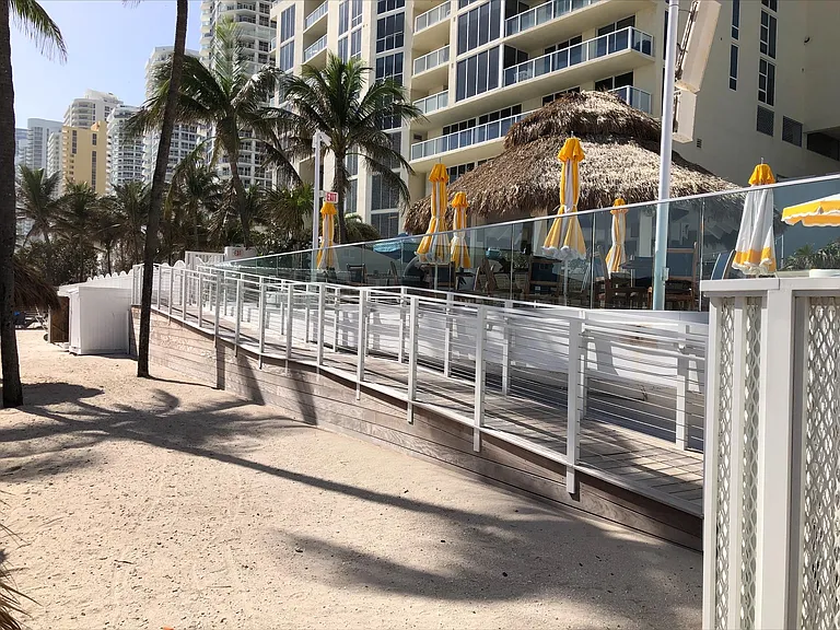 Easy beach access with the wheelchair ramp to the beach.