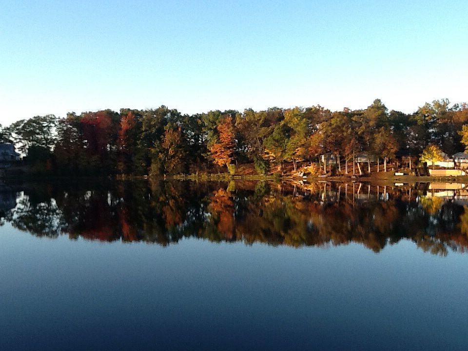View of lake in Fall