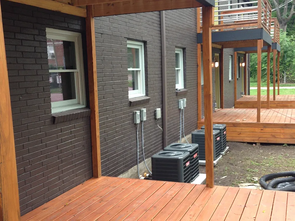 Back patio deck