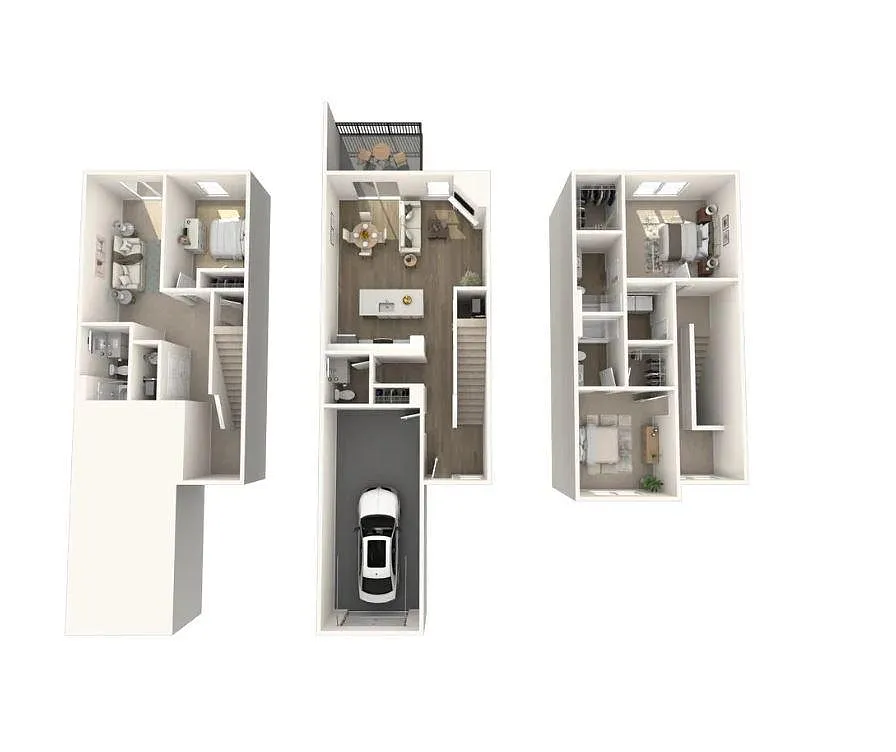 Floor plan 3b 3 and half Bath Townhome