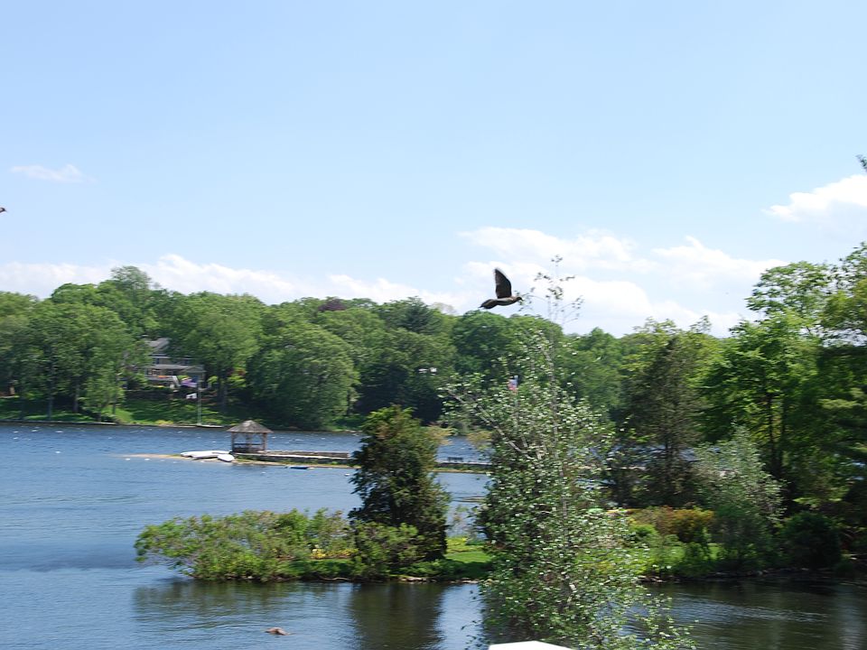 Main Lake across the street