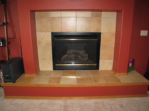 Cozy gas fire place