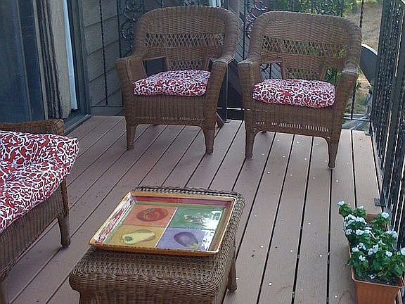 New deck off master bedroom