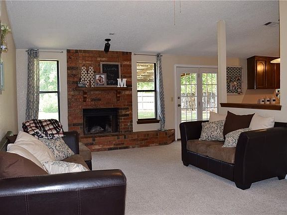 Fireplace in great room