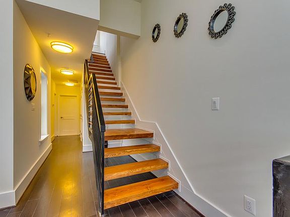 Stairway leading to private roof deck