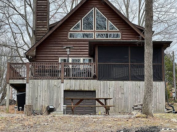 Rear with storage garage
