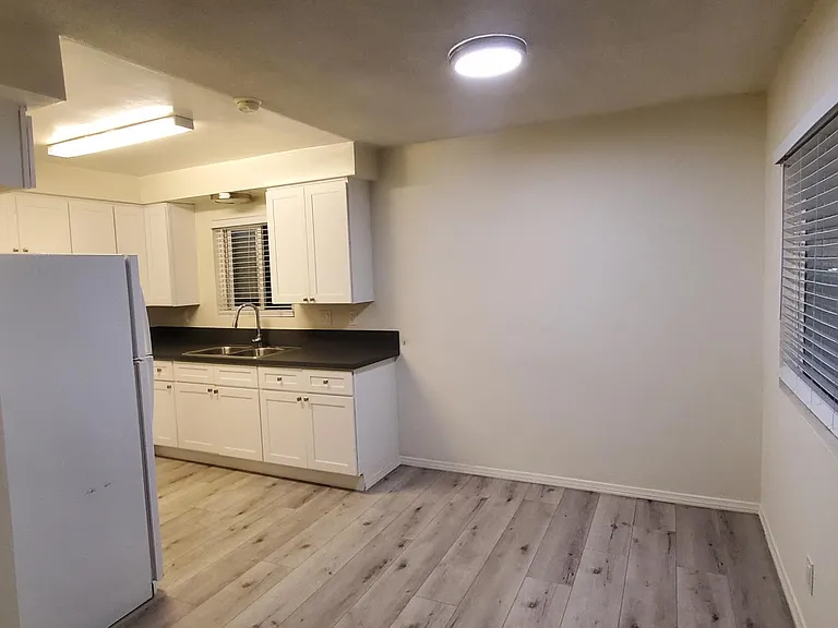Dining area and kitchen