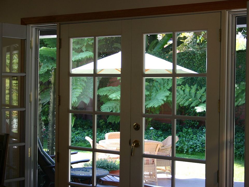 see thru the french doors