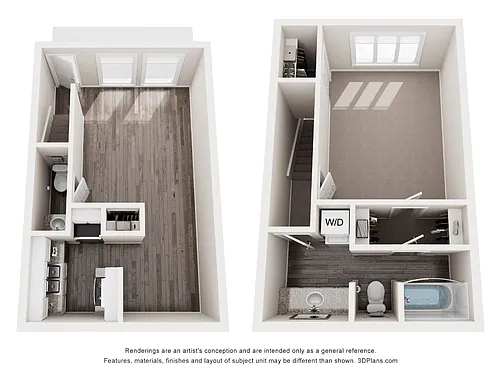 Floor plan 1 Bed 1.5 Bath Regency