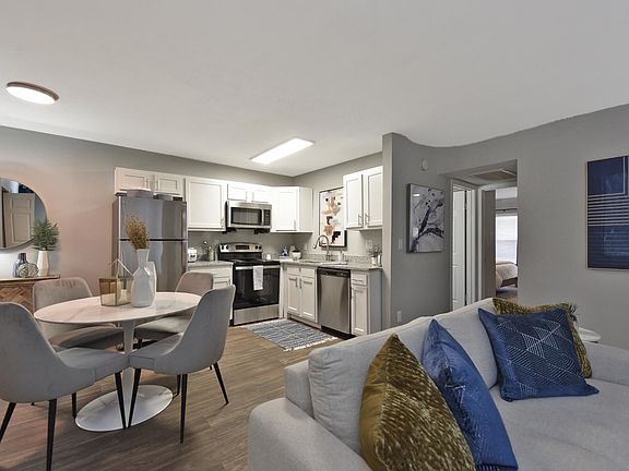 Dining Room + Hardwood Style Flooring