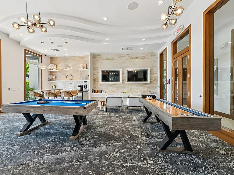 Lounge with game area