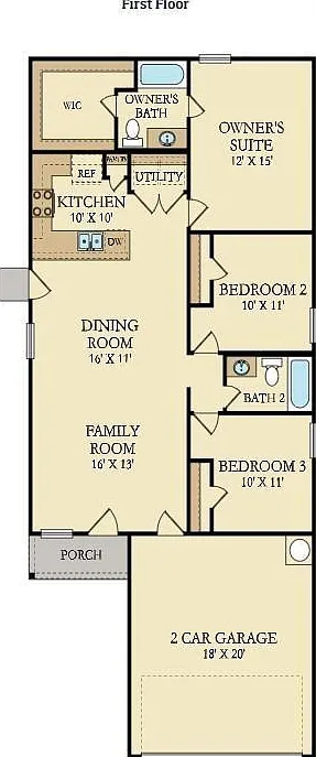 3 bed, 2.0 bath, 1311 sqft, $2,000 — Photo 3