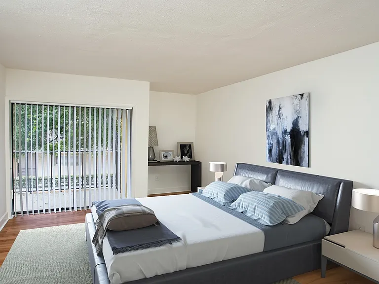 Master suite features large walk-in closet and door to patio
