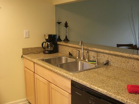 Kitchen with granite countertops