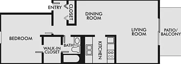 1 Bedroom Floorplan 1 Bedroom Floorplan