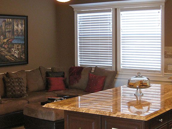 living area near kitchen