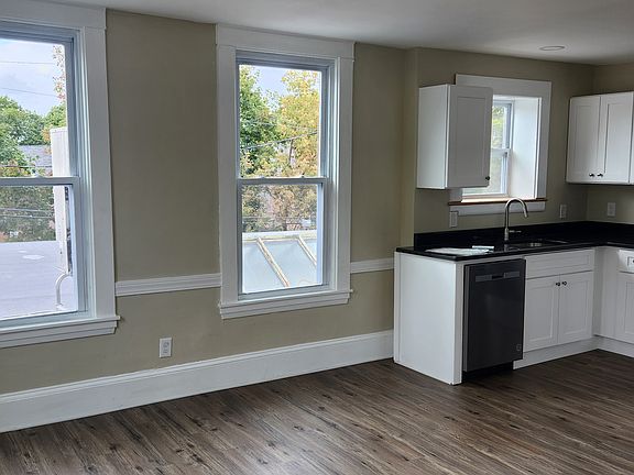 Open concept living room to kitchen