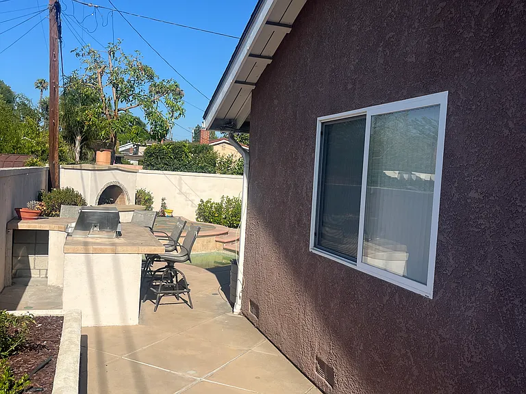 Part of back yard