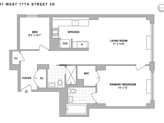 2nd image of 201 W 17th St APT 3D