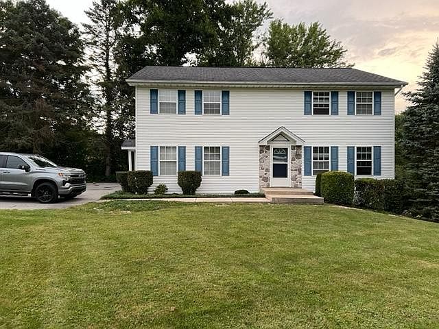 Front yard of duplex