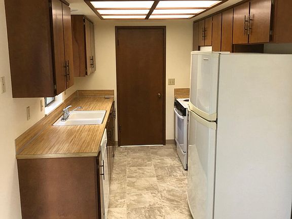 Kitchen with access to garage.