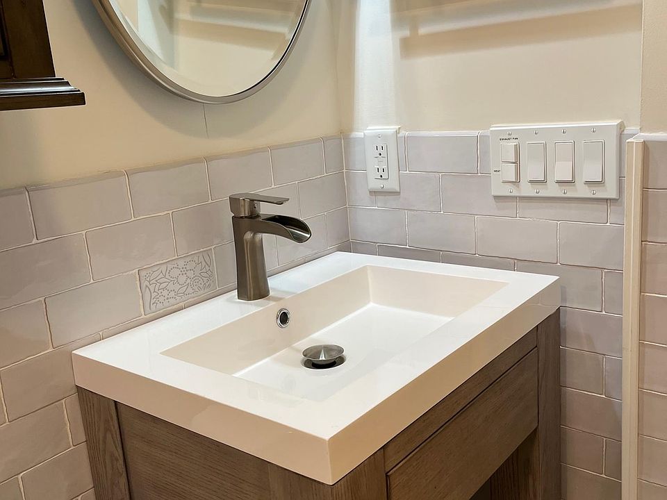 Upscale renovated bathroom