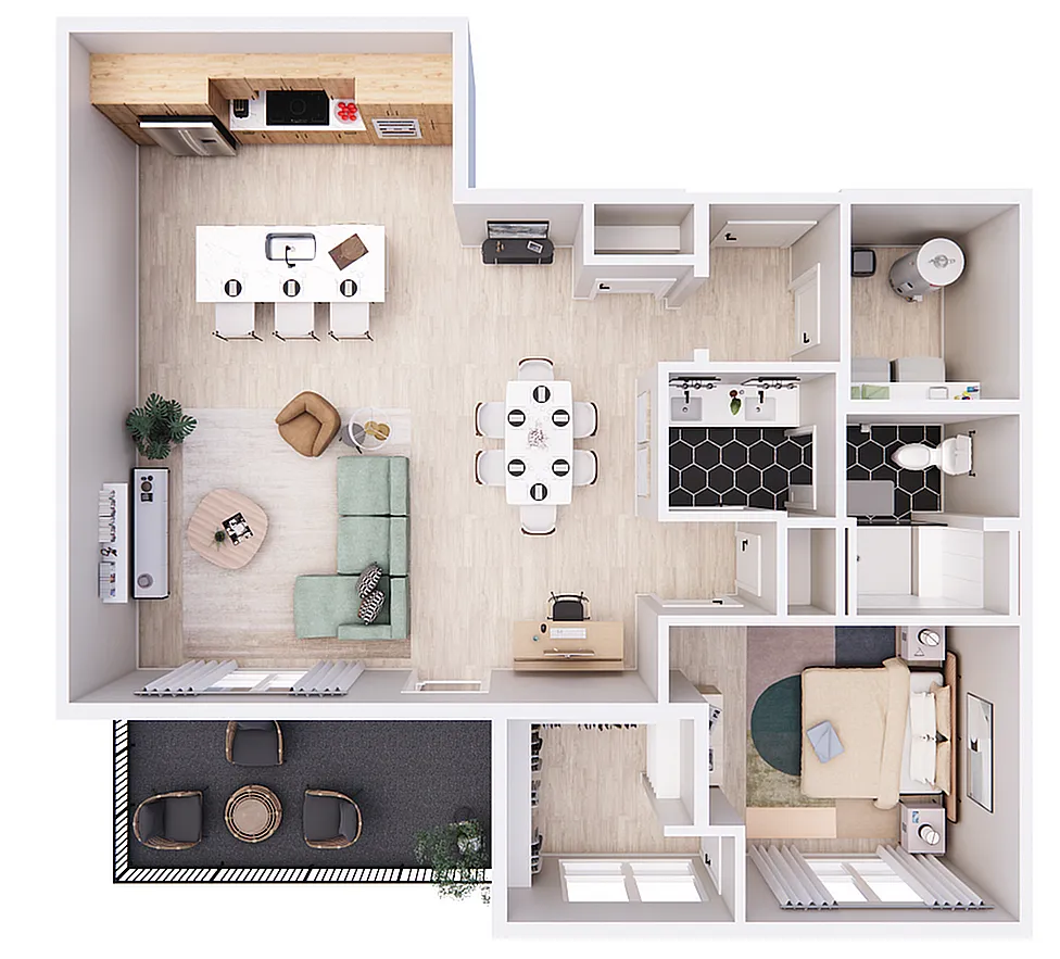 Floor plan South Bank-1E Premier West