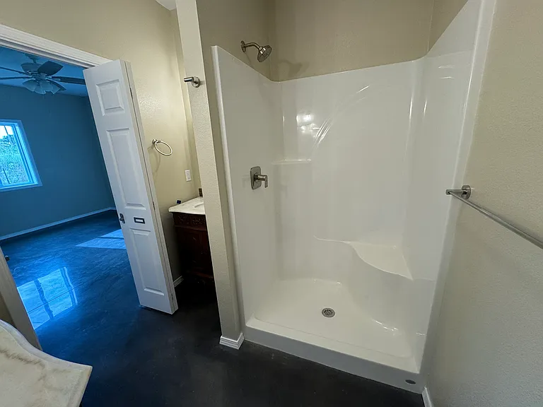 Master bath, shower and second vanity