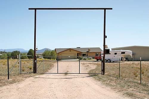 Solar controlled elec. front gate