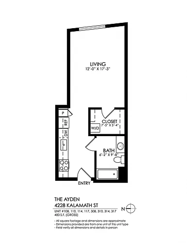 Floor plan Studio